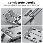 Aluminum Alloy Adjustable Laptop Holder Stand Portable