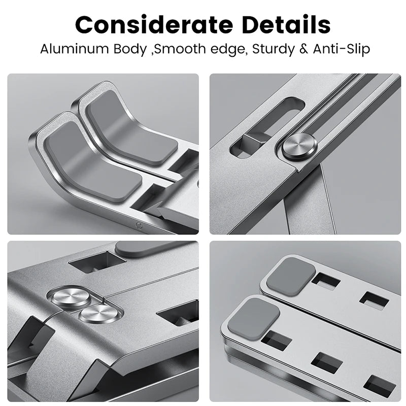 Aluminum Alloy Adjustable Laptop Holder Stand Portable