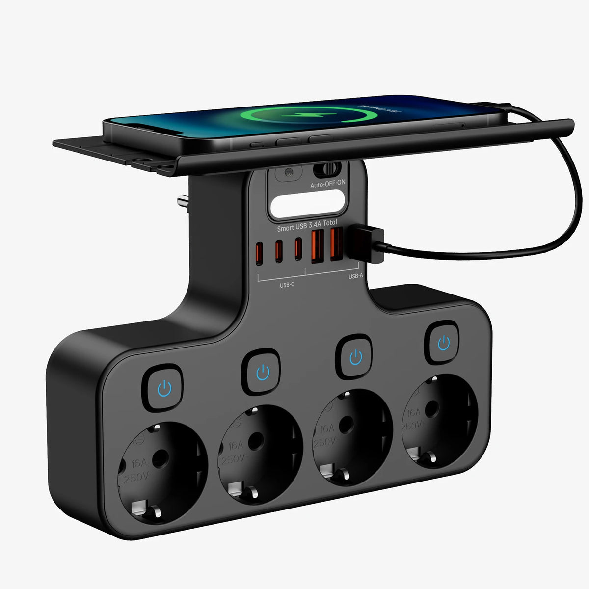 4000W Power Strip with USB C Ports by DODOYESANA