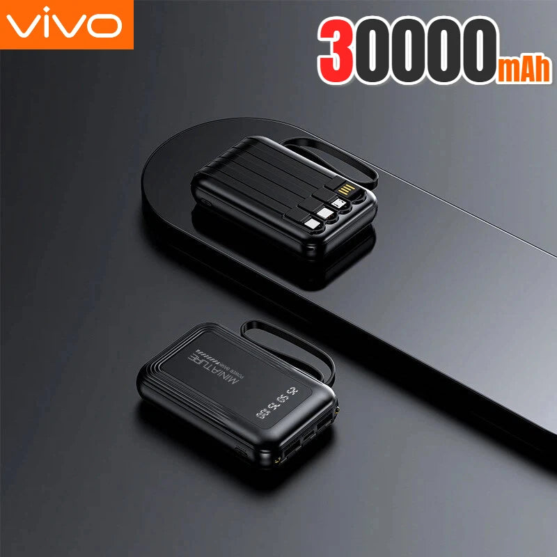 VIVO Mini Power Bank 500000mAh with 4 Built-in Cables