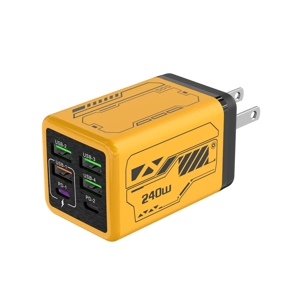 240W Type C Fast Charging Phone Power Adapter