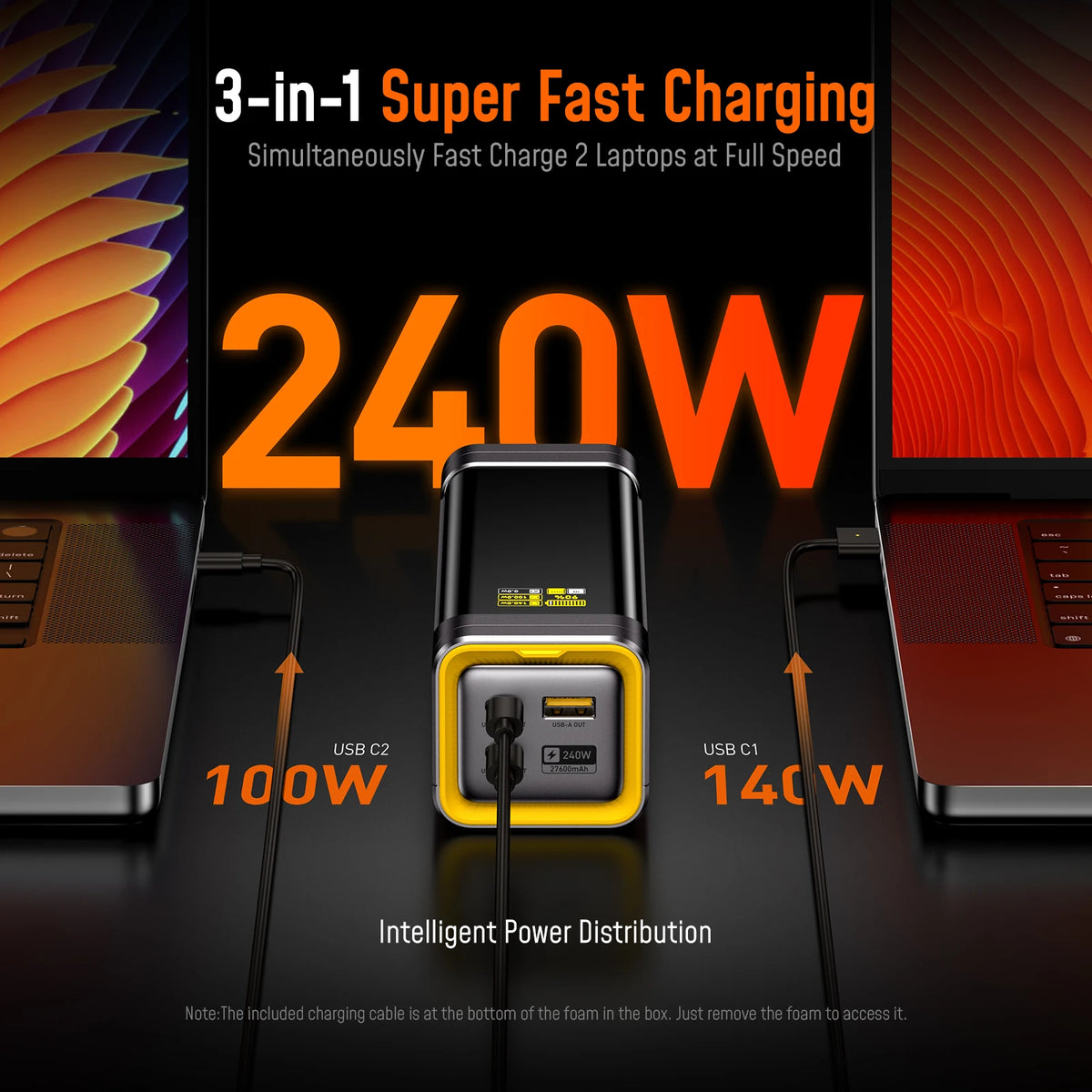240W AOHI The Future Starship 27600mAh Power Bank Dark Gray