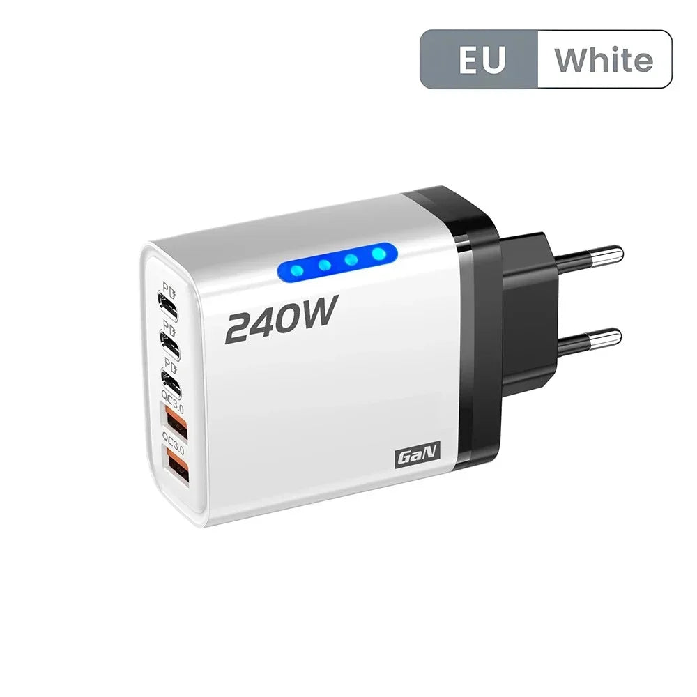 240W USB C Charger Fast Charging Adapter for Phones
