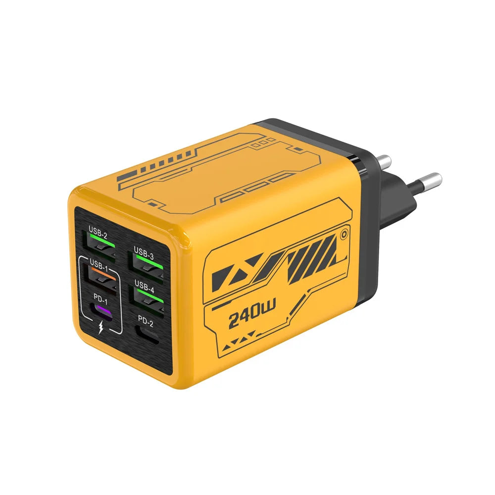 240W Type C Fast Charging Phone Power Adapter