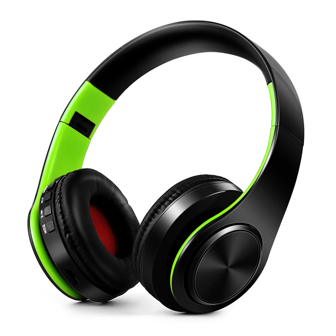 Gold Wireless Headphones Bluetooth Earphone Stereo Headset