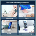 Foldable Stainless Steel Mobile Phone Stand for Tablets