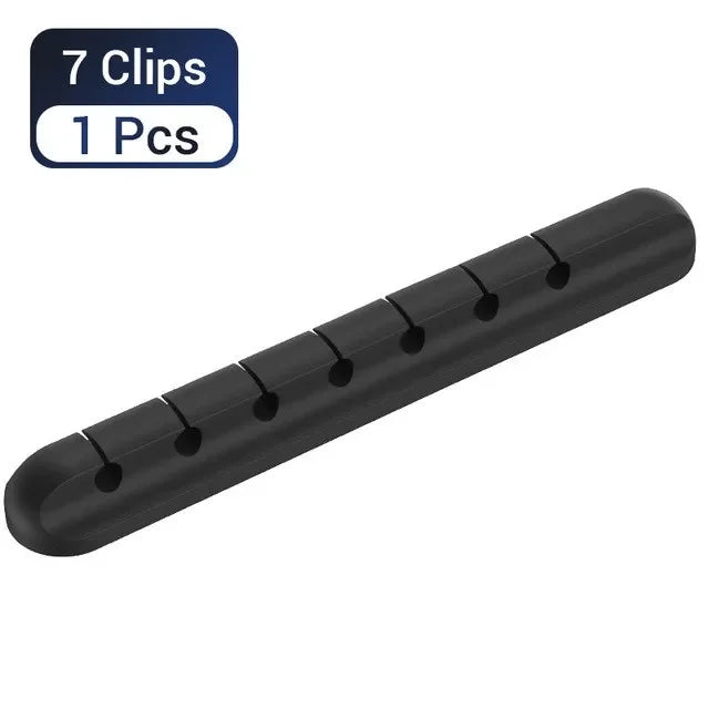 USB Cable Organizer Silicone Winder for Desktop Tidy Management