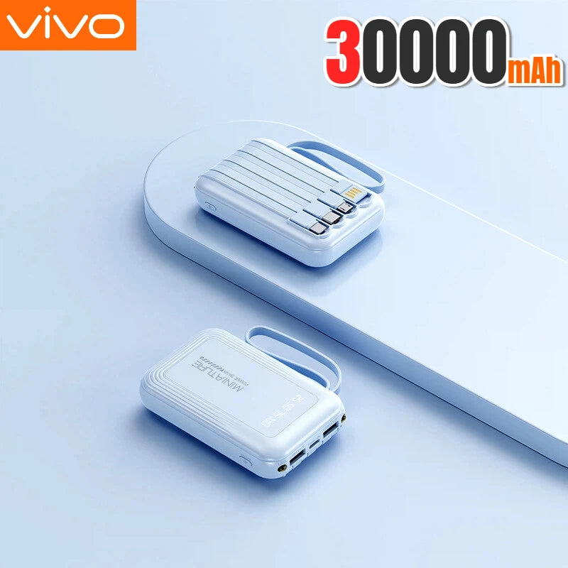 VIVO Mini Power Bank 500000mAh with 4 Built-in Cables