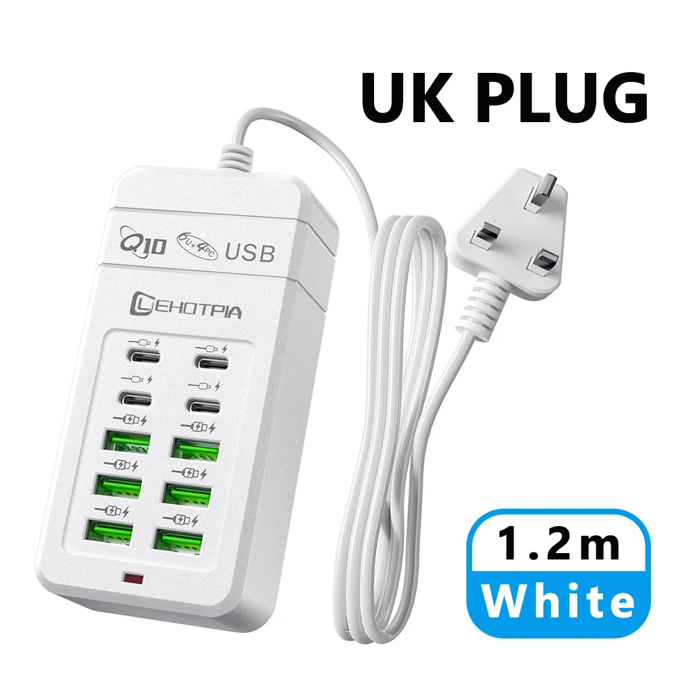 USB Charger Power Adapter with 1.2m Extension Cord