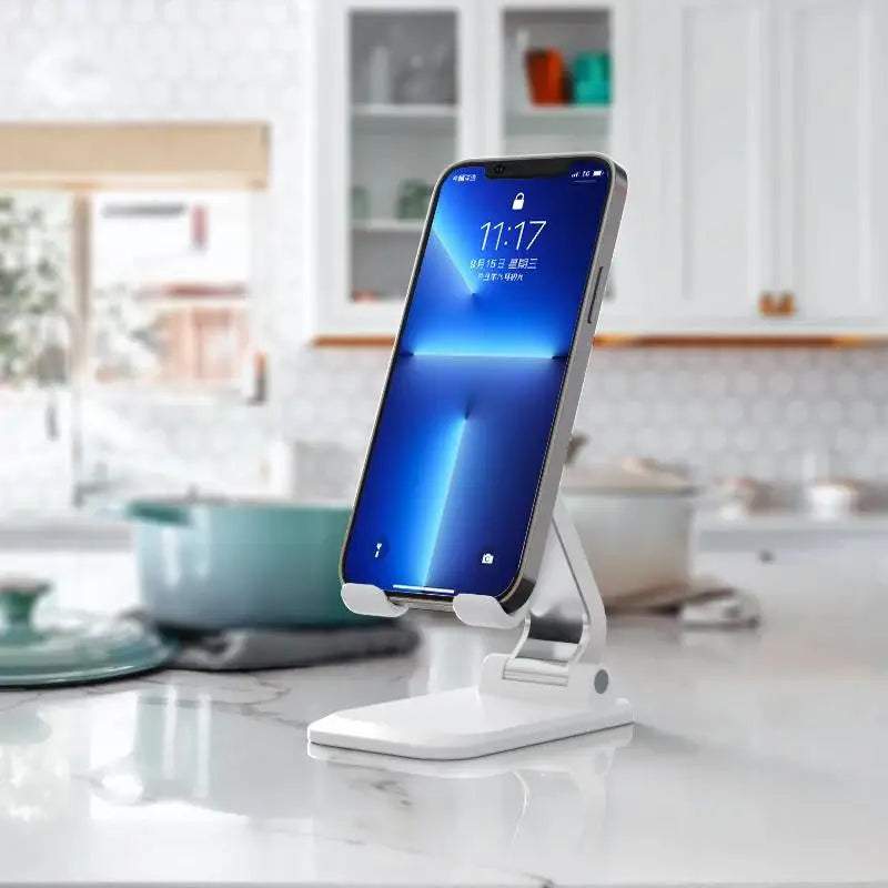 Foldable Stainless Steel Mobile Phone Stand for Tablets
