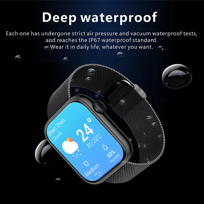 LIGE Smart Watch 1.85 Inch Bluetooth Call Sports Bracelet