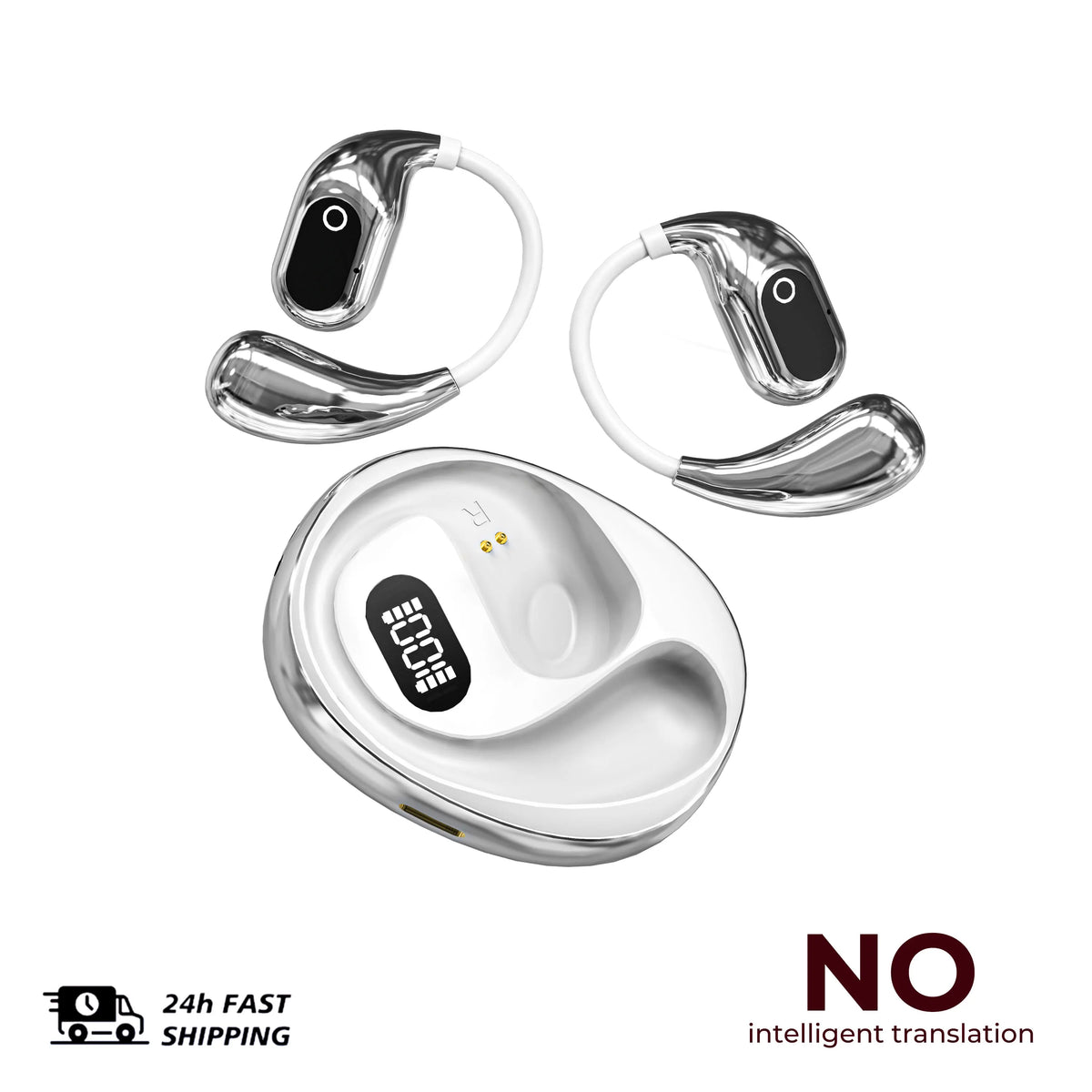 Translator Headphones 2PCS Wireless Bluetooth with 144 Languages