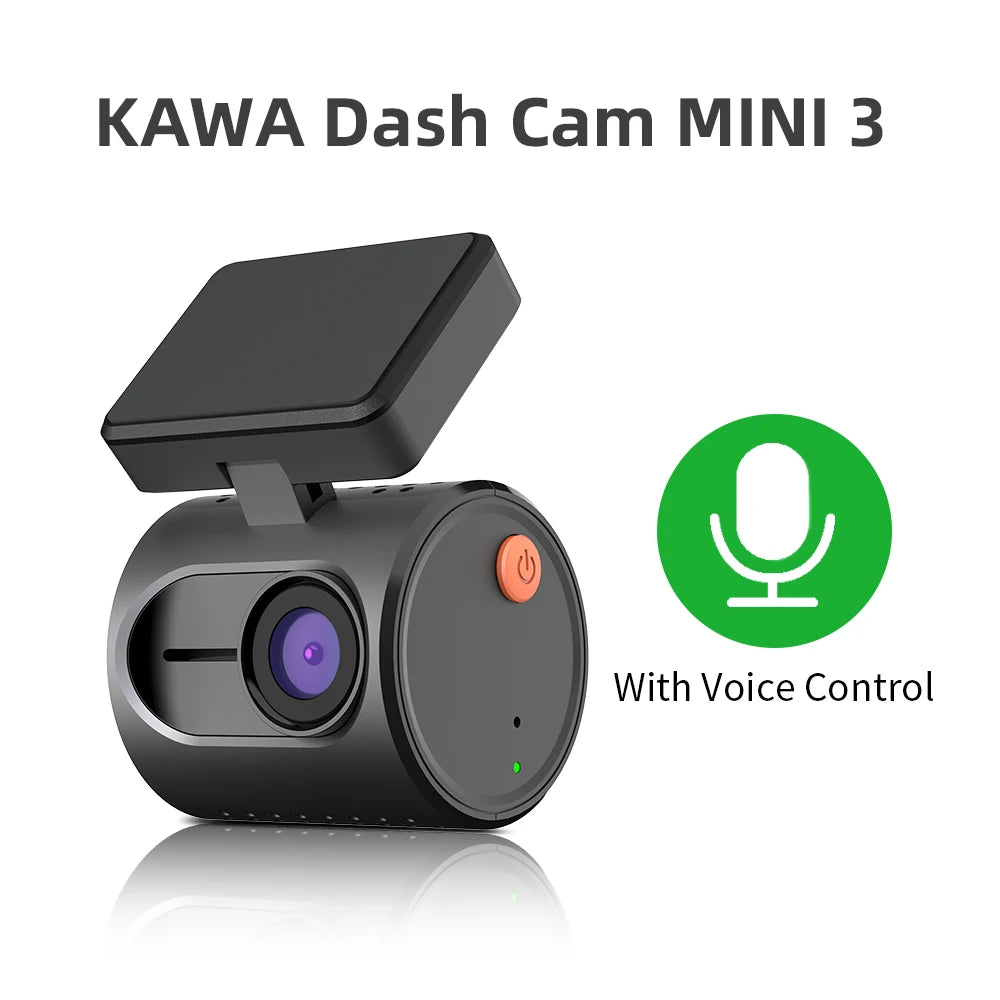 2K Dash Camera KAWA MINI 3 with Voice Control and WiFi