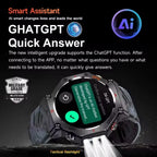 T-Rex 3 GPS Smart Watch by GUHUAVMI - Military Grade, 10ATM Waterproof
