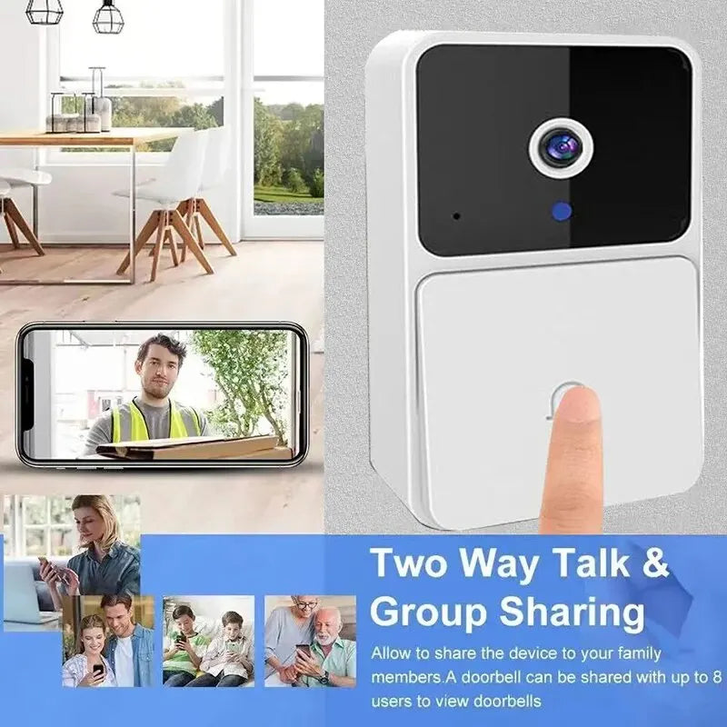 Wireless WiFi Video Doorbell HD Camera Night Vision Intercom