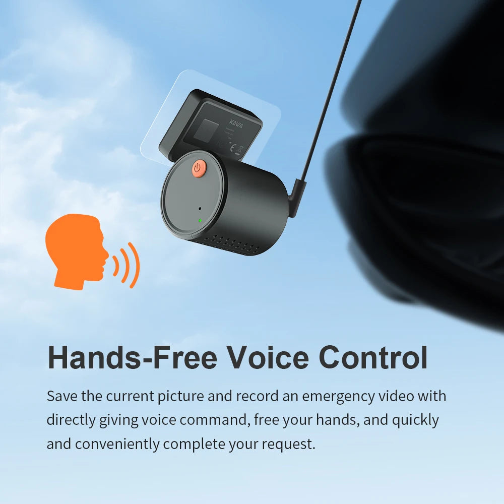 2K Dash Camera KAWA MINI 3 with Voice Control and WiFi