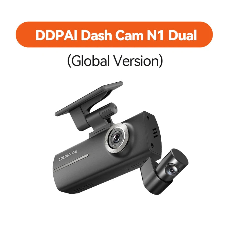 DDPAI Dash Cam N1 Dual Front and Rear Recording 1296P