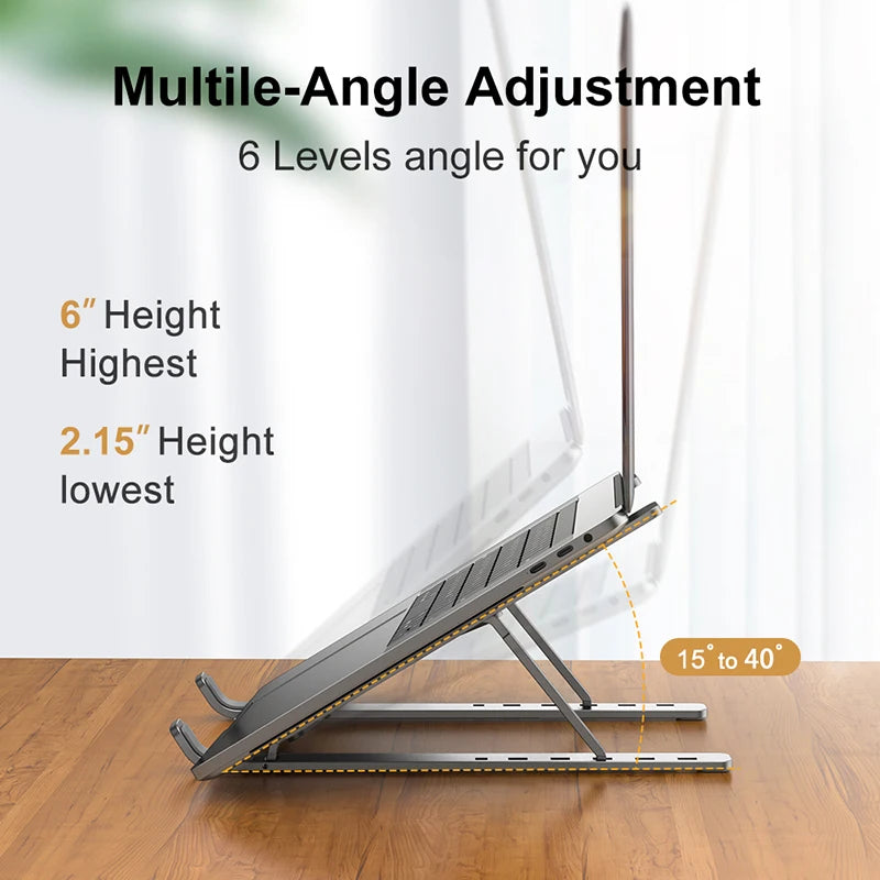 Aluminum Alloy Adjustable Laptop Holder Stand Portable