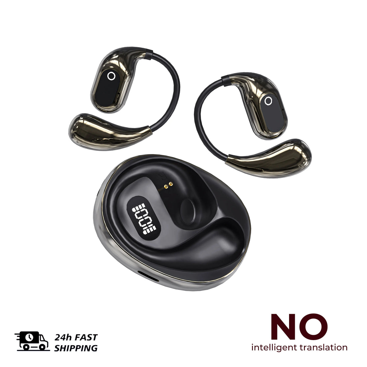 Translator Headphones 2PCS Wireless Bluetooth with 144 Languages