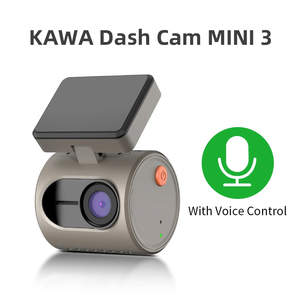 2K Dash Camera KAWA MINI 3 with Voice Control and WiFi