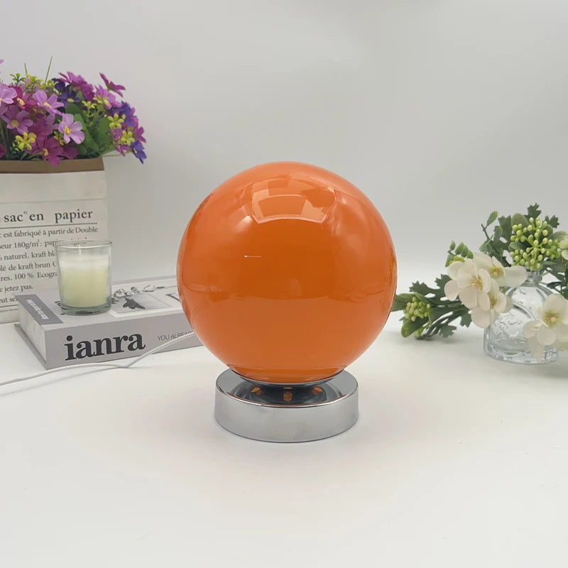 Murano Glass Table Lamp USB Powered Vintage Glass Lighting