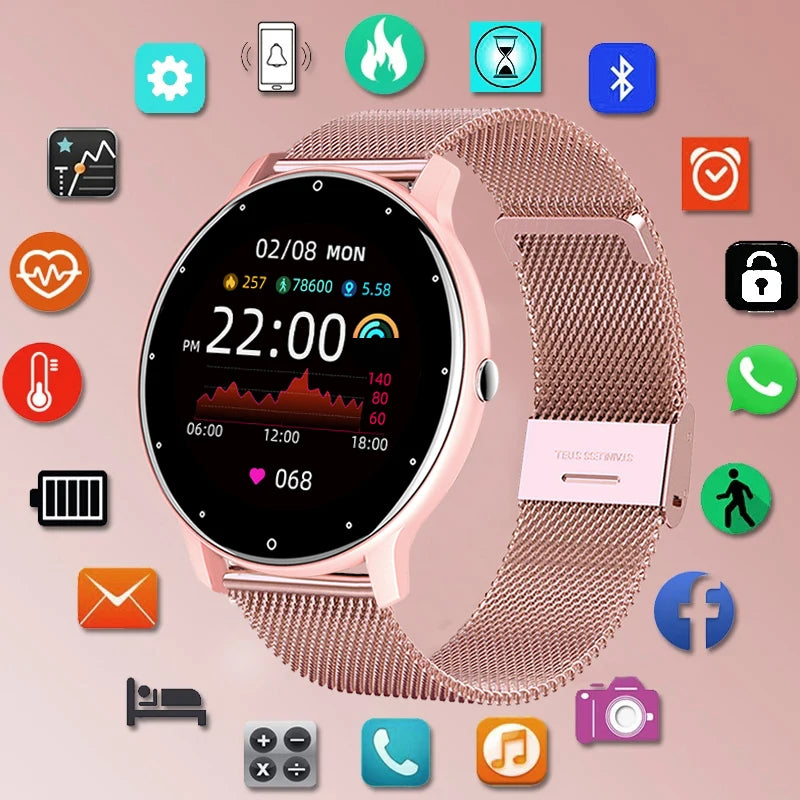 LIGE Smart Band Watch Waterproof Fitness Tracker for Women