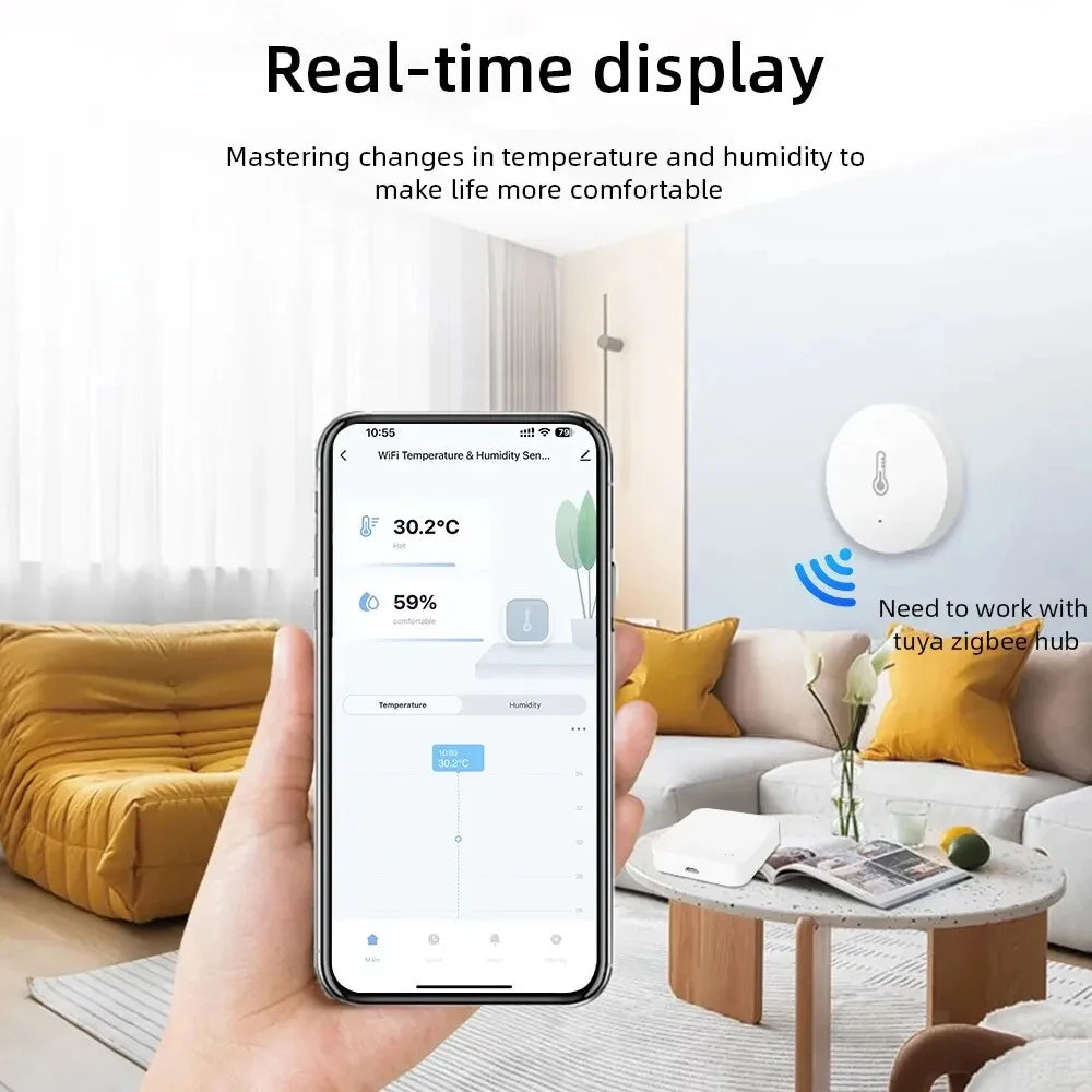 Tuya Zigbee Temperature and Humidity Sensor