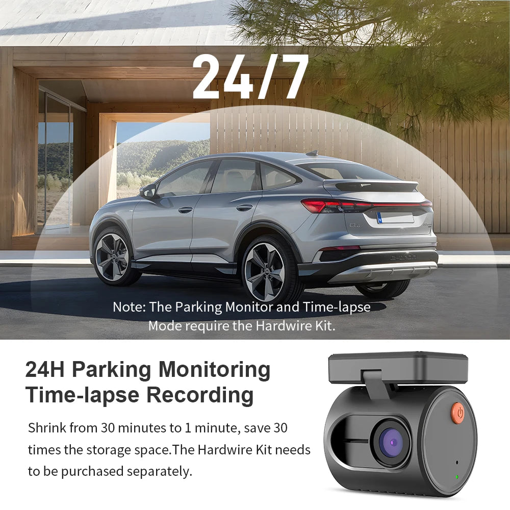 2K Dash Camera KAWA MINI 3 with Voice Control and WiFi