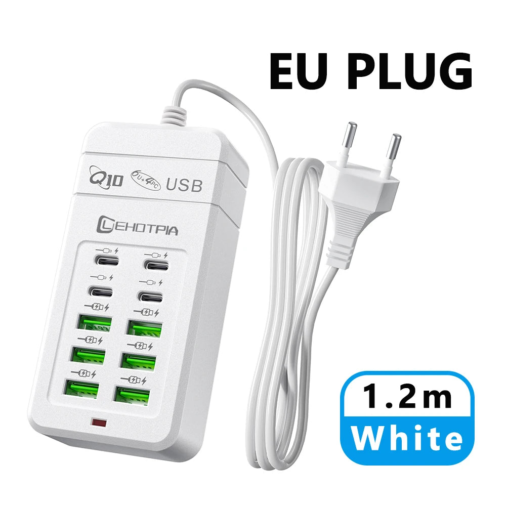 USB Charger Power Adapter with 1.2m Extension Cord