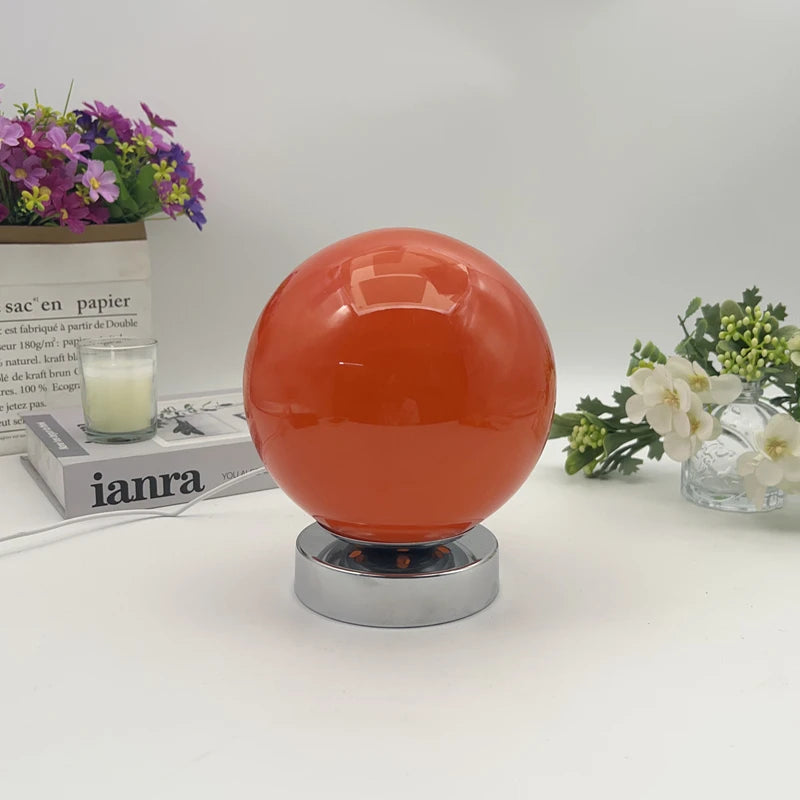 Murano Glass Table Lamp USB Powered Vintage Glass Lighting