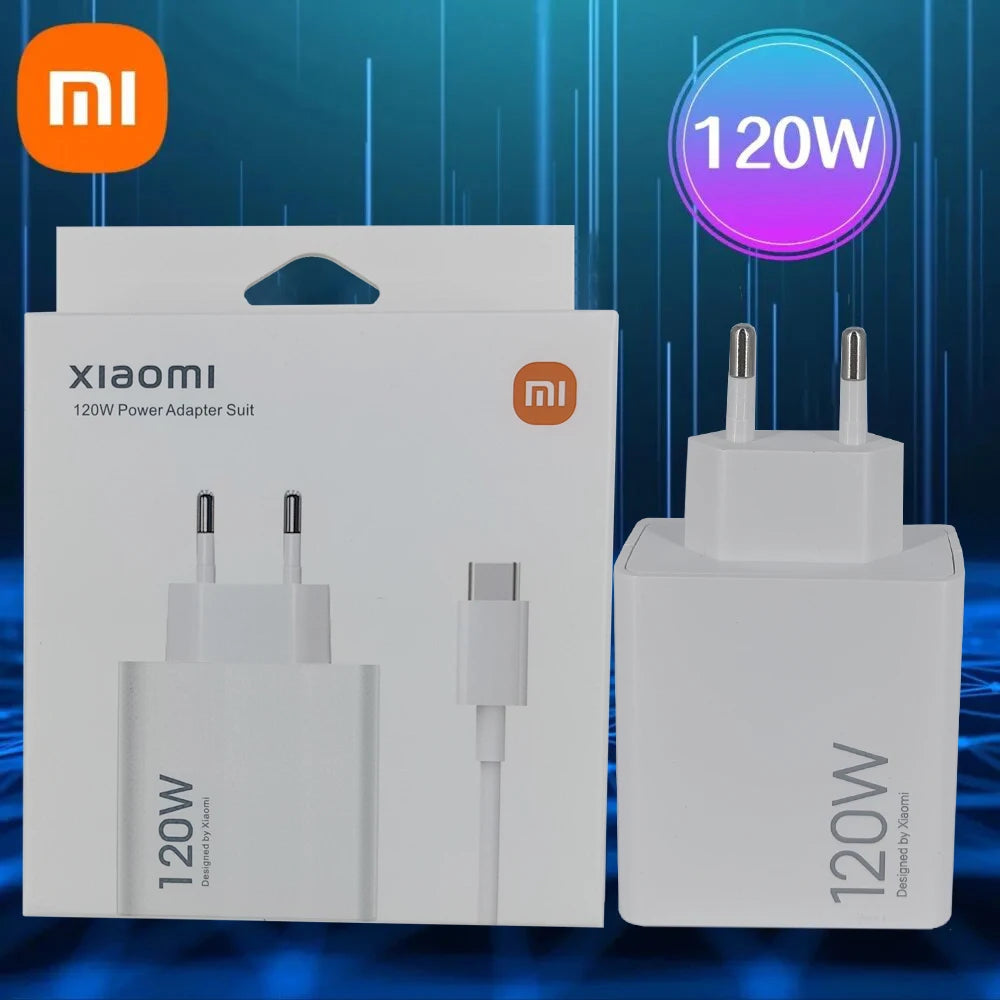 Xiaomi 120W Turbo Fast Charger Adapter for Redmi Note 11 12 13