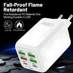 150W USB Charger Wall Adapter with 6 Ports and Fast Charging