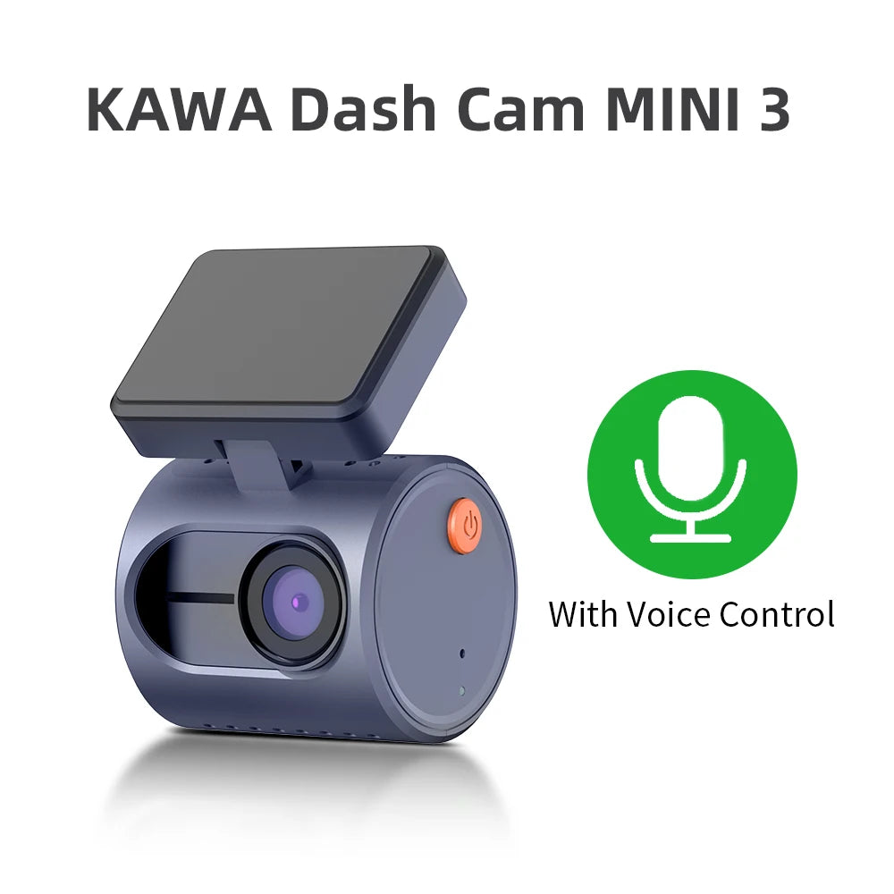 2K Dash Camera KAWA MINI 3 with Voice Control and WiFi
