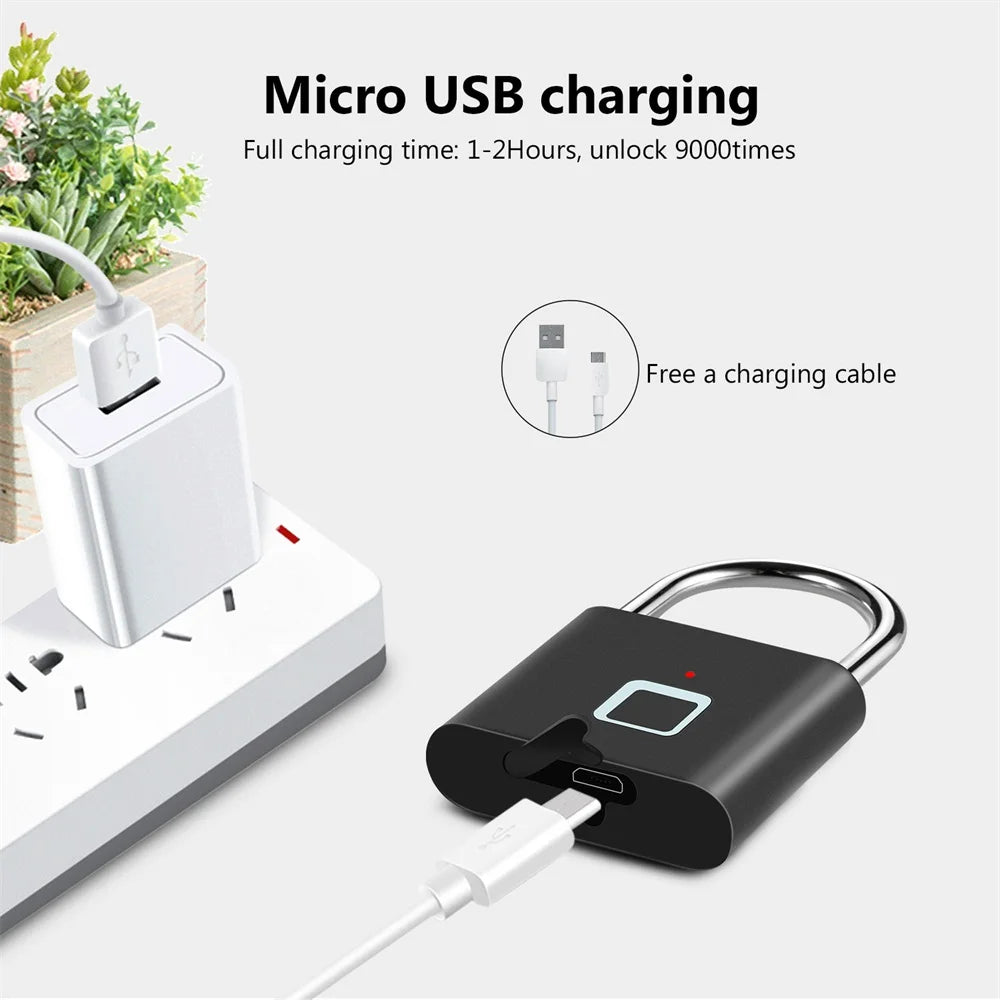 Fingerprint Lock KERUI O11 Zinc Alloy USB Charging Waterproof