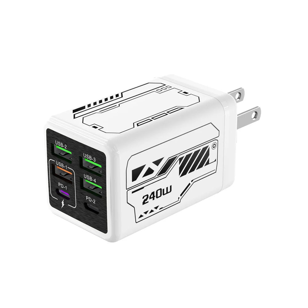 240W Type C Fast Charging Phone Power Adapter