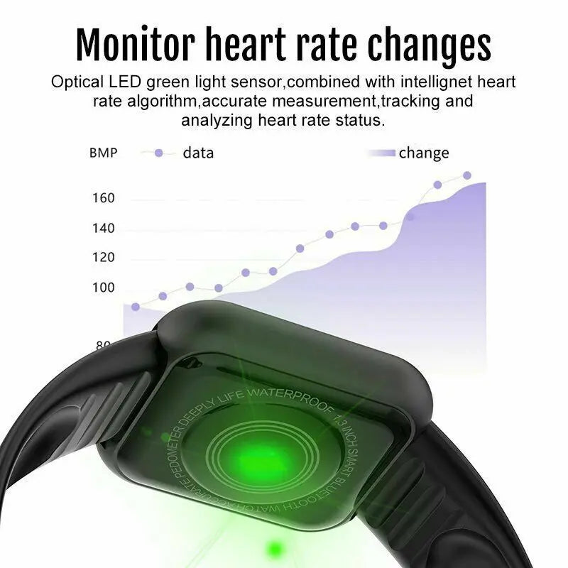 Y68 Smartwatch D20 Bluetooth Fitness Tracker for Men and Women