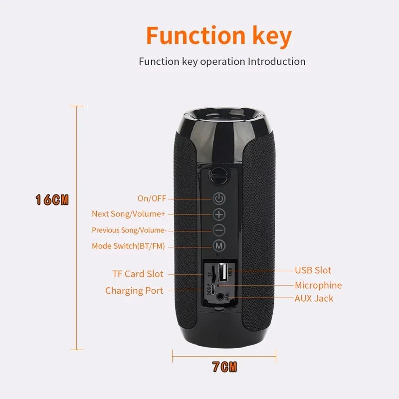 Bluetooth Portable Speaker T&G TG117