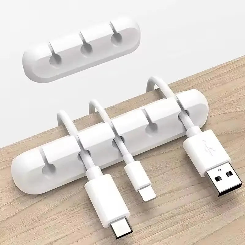 USB Cable Organizer Silicone Winder for Desktop Tidy Management