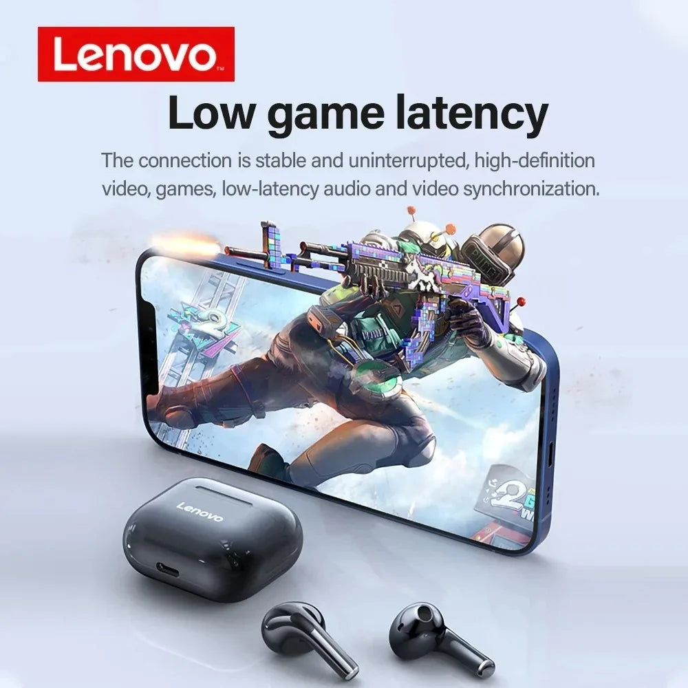 Bluetooth 5.3 Lenovo LP40 Lightweight Waterproof Earphones