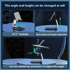 Foldable Stainless Steel Mobile Phone Stand for Tablets