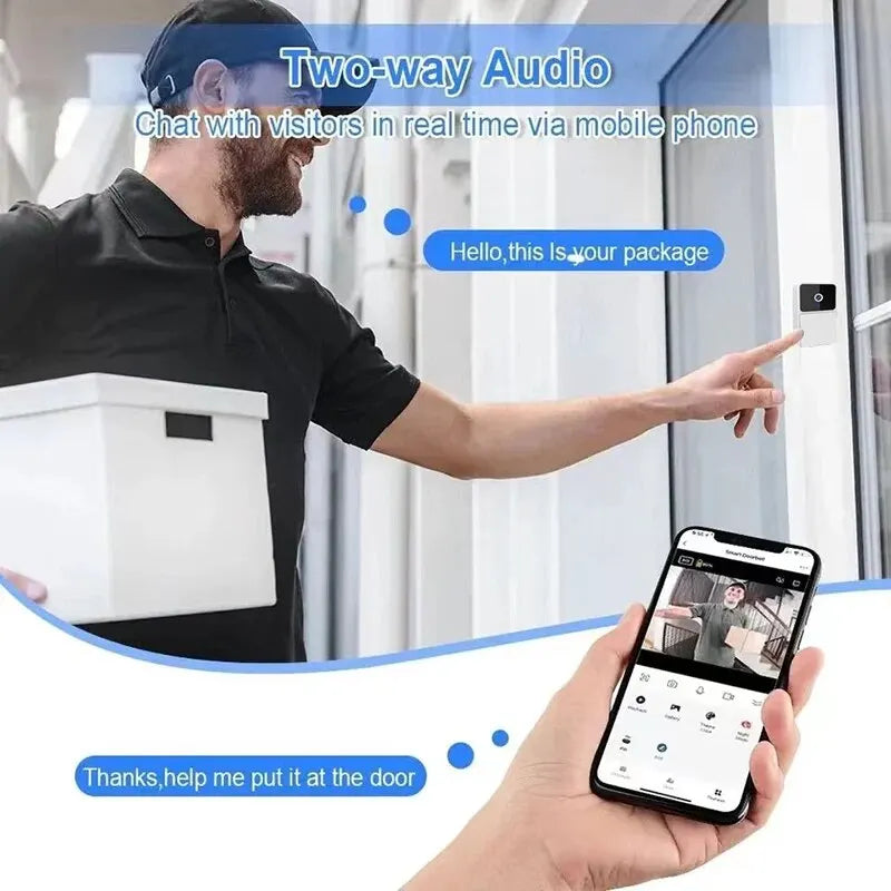 Wireless WiFi Video Doorbell HD Camera Night Vision Intercom