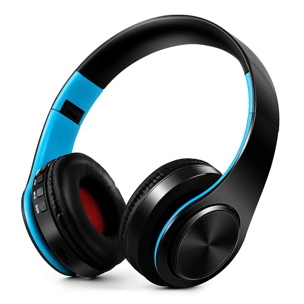Gold Wireless Headphones Bluetooth Earphone Stereo Headset