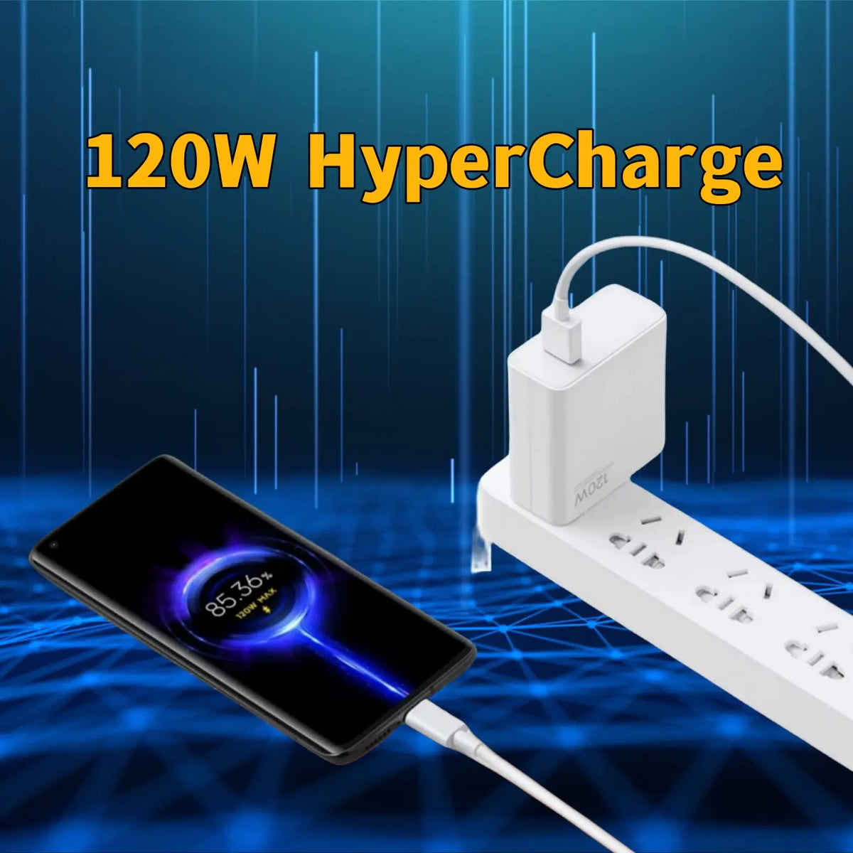 Xiaomi 120W Turbo Fast Charger Adapter for Redmi Note 11 12 13