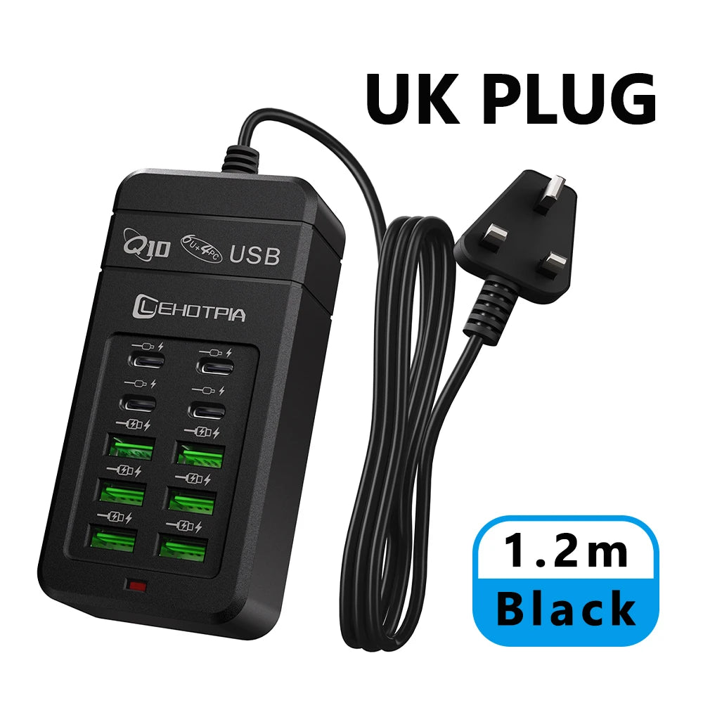 USB Charger Power Adapter with 1.2m Extension Cord