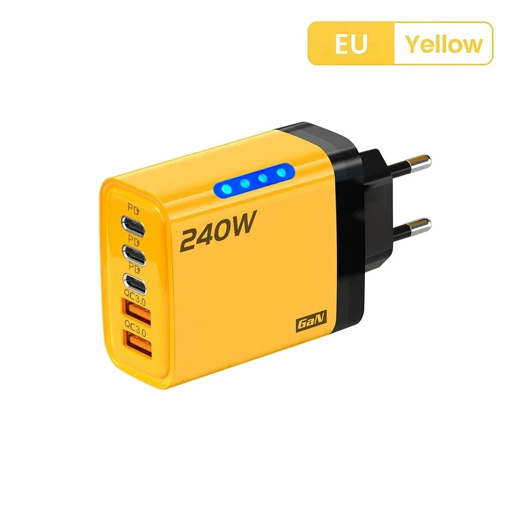 240W USB C Charger Fast Charging Adapter for Phones