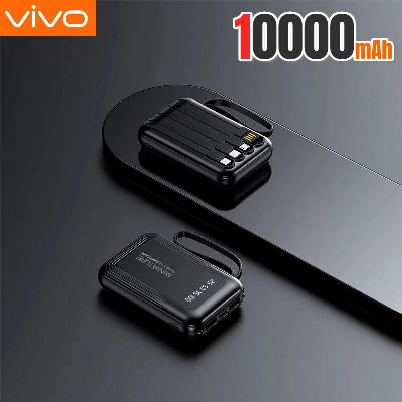 VIVO Mini Power Bank 500000mAh with 4 Built-in Cables