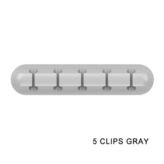 USB Cable Organizer Silicone Winder for Desktop Tidy Management