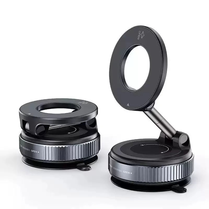 Magnetic Car Phone Holder Stainless Steel Adjustable Mount