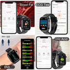 Smart Watch for Men Uric Acid and Body Fat Monitoring