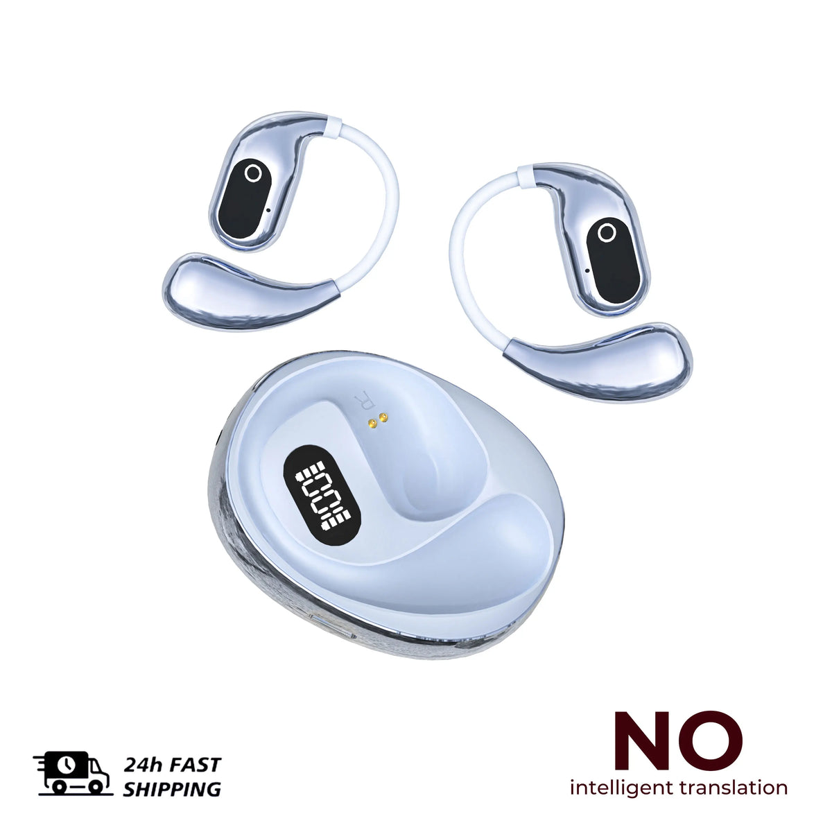 Translator Headphones 2PCS Wireless Bluetooth with 144 Languages
